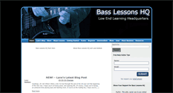 Desktop Screenshot of basslessonshq.com
